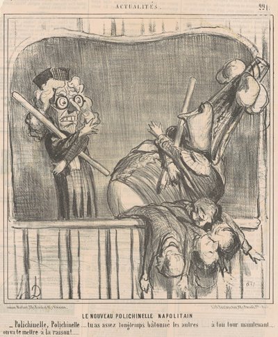 Der neue neapolitanische Kasper von Honoré Daumier