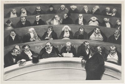 Le ventre législatif (Der gesetzgebende Bauch) von Honoré Daumier