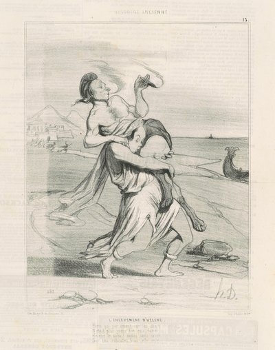 Die Entführung der Helena von Honoré Daumier