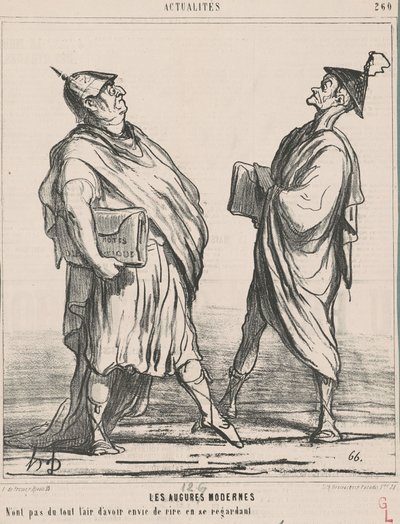 Die modernen Auguren ... von Honoré Daumier
