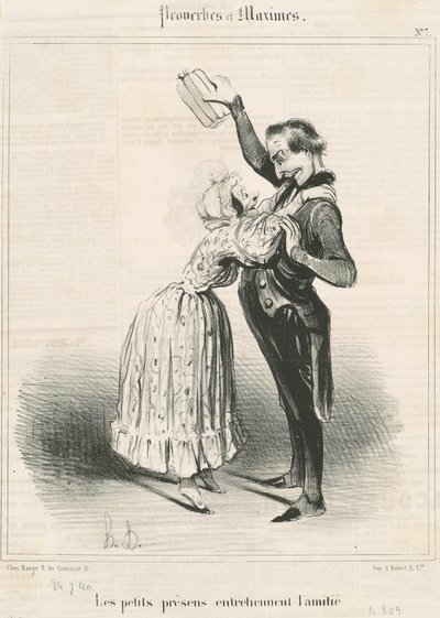 Die kleinen Geschenke von Honoré Daumier