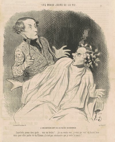 Der Nachteil, sich verwöhnen zu lassen ... von Honoré Daumier