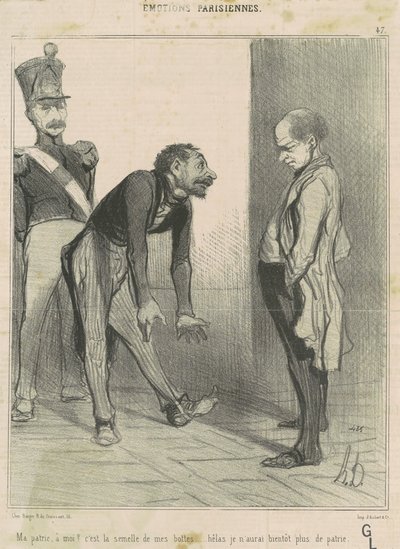 Mein Vaterland, für mich? ... von Honoré Daumier