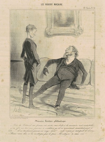 Macaire Erbe-Philanthrop von Honoré Daumier