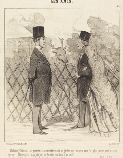 Madame Cabassol spaziert... von Honoré Daumier