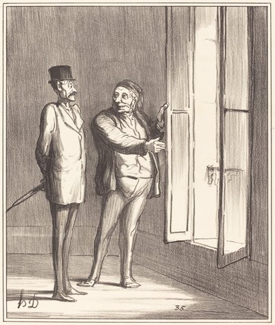 Monsieur wird hier sehr gut sein... von Honoré Daumier