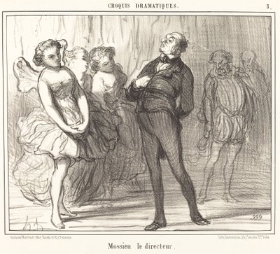 Mossieu der Direktor von Honoré Daumier