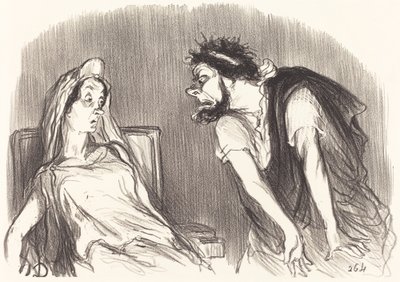 Ödipus von Honoré Daumier