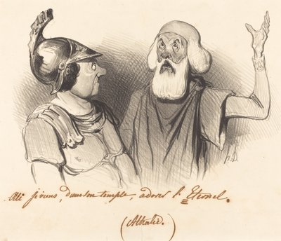 Ja, ich komme, in seinem Tempel... von Honoré Daumier