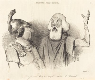 Ja, ich komme, in seinem Tempel... von Honoré Daumier