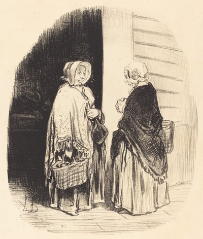 Ja, Madame Chaboulard... vierundzwanzig Lebensmittelhändler... [recto] von Honoré Daumier