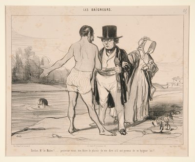 Entschuldigung, Herr Bürgermeister! von Honoré Daumier