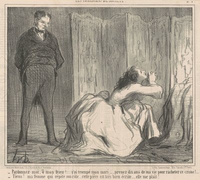 Vergib mir, o mein Gott! ... von Honoré Daumier