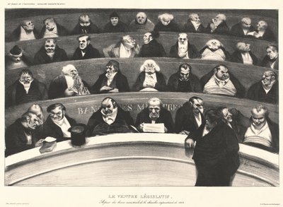 Parlamentsbäuche von Honoré Daumier
