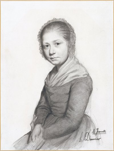 Porträt eines Mädchens (Jeannette) von Honoré Daumier