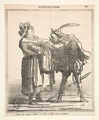 Vorsicht, Madame la Majorite! von Honoré Daumier