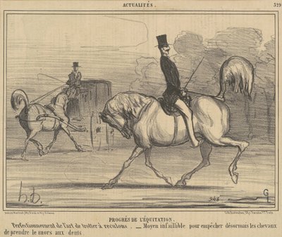 Fortschritte im Reiten von Honoré Daumier