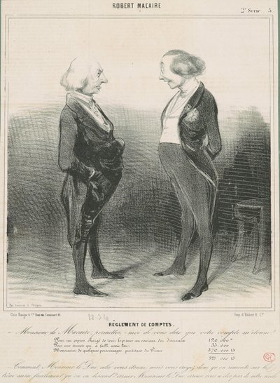 Abrechnung von Honoré Daumier