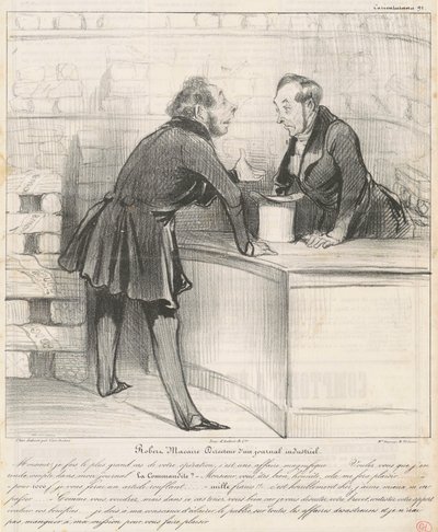 Robert Macaire Direktor von Honoré Daumier