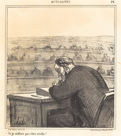 Wenn ich nicht wiedergewählt werde! von Honoré Daumier