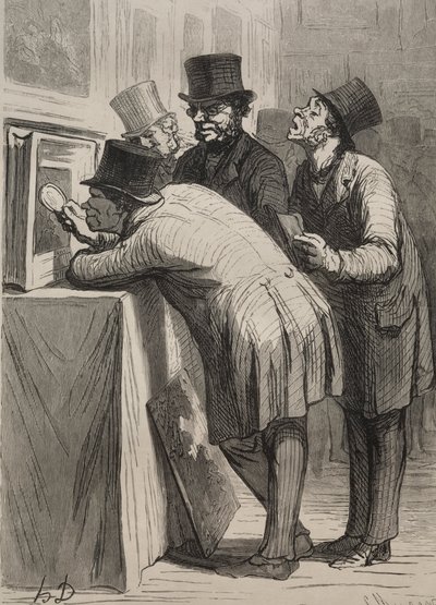 Der Auktionsraum: Der Amateur von Honoré Daumier