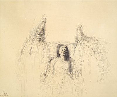 Der eingebildete Kranke von Honoré Daumier