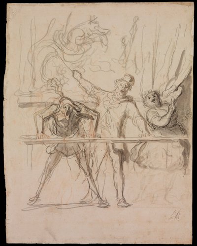 Die Nebenattraktion von Honoré Daumier