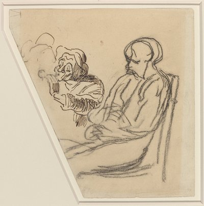 Der Raucher von Honoré Daumier