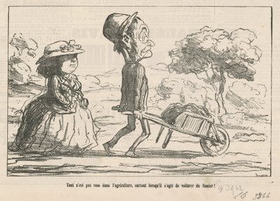 Nicht alles ist rosig in der Landwirtschaft ... von Honoré Daumier
