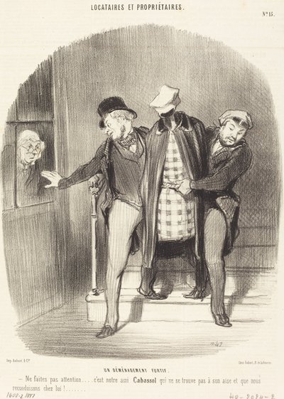 Ein heimlicher Umzug von Honoré Daumier