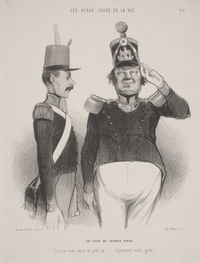 Ein Tag in großer Aufmachung von Honoré Daumier