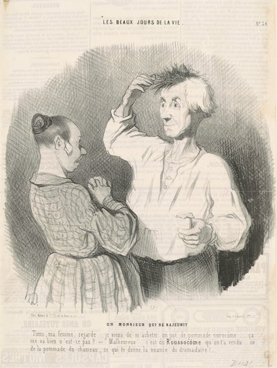 Ein Herr, der sich verjüngt von Honoré Daumier