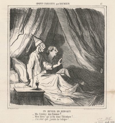 Ein plötzlicher Weckruf von Honoré Daumier