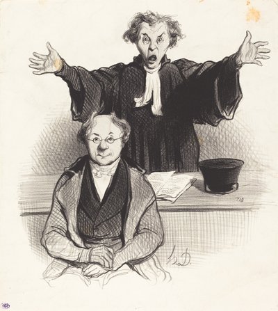 Eine Trennungsanfrage von Honoré Daumier