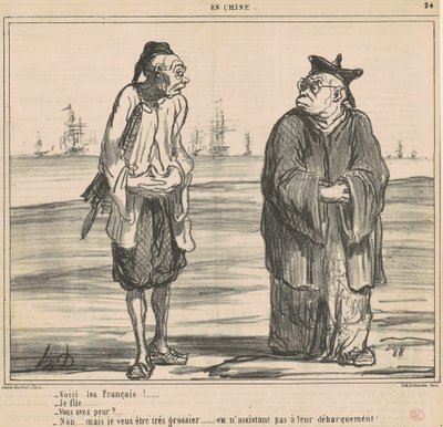 Voici les francais! ... je fille von Honoré Daumier
