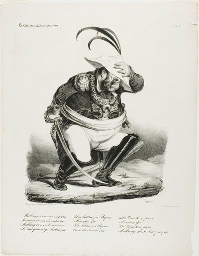 Malbroug zieht in den Krieg... von Honoré Victorin Daumier