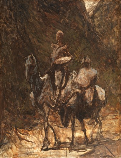 Don Quijote und Sancho Panza von Honoré Daumier