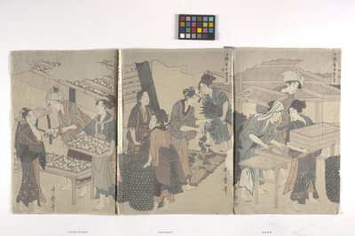 Triptychon von Hosoda Eishi