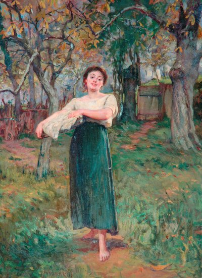 Die Wäscherin, 1883 von Howard Helmick