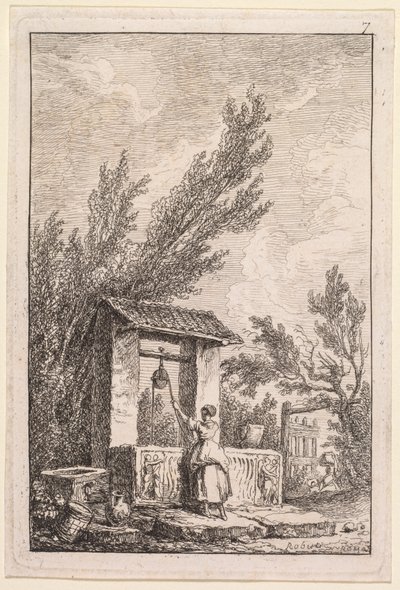 Die Abende von Rom: Der Brunnen von Hubert Robert