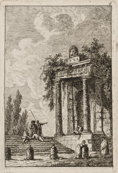 Tafel Vier aus Abende in Rom, 1763-64 von Hubert Robert