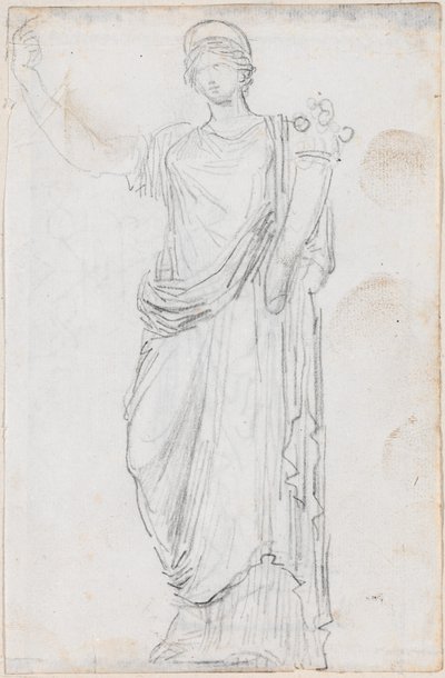 Statue des Überflusses (recto) von Hubert Robert