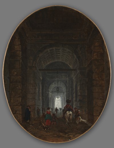 Die Grotte von Posillipo, ca. 1769 von Hubert Robert