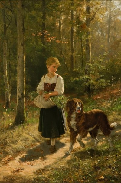 Die Kräutersammlerin von Hubert Salentin