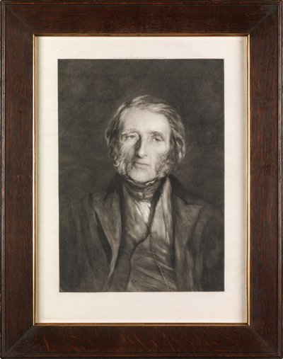 Porträt von Ruskin (Mezzotinto) von Hubert von Herkomer