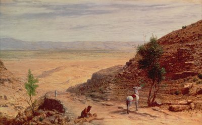 Die Straße zwischen Jerusalem und Jericho von Hubert von Herkomer