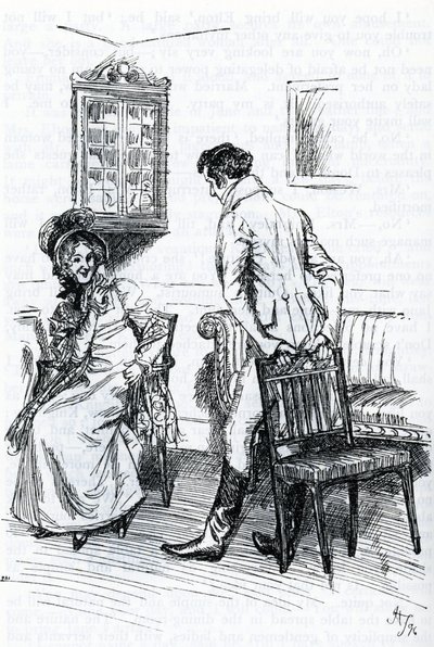 Emma und Mr. Knightley (Illustration) von Hugh Thomson