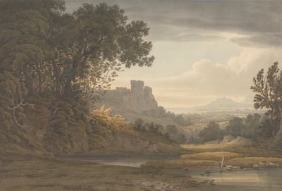 Schloss in einer Landschaft von Hugh William Grecian Williams