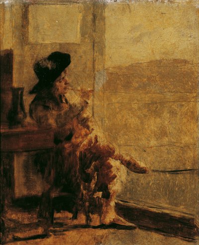 Sitzender Raucher von Hugo Charlemont