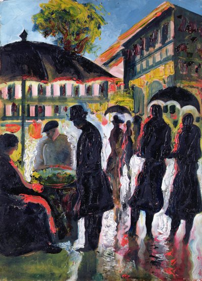 Der Kastanienverkäufer von Hugo Scheiber